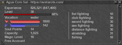 Signature for player Agua Com Sal