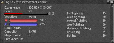 Signature for player Agua