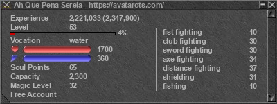 Signature for player Ah Que Pena Sereia