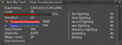 Signature for player Aint My Fault