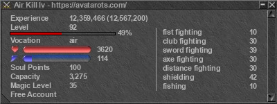 Signature for player Air Kill Iv