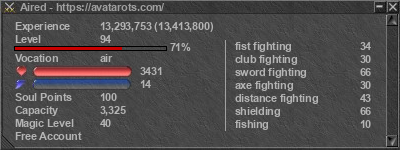 Signature for player Aired