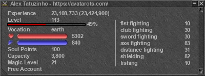 Signature for player Alex Tatuzinho