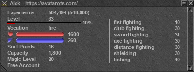 Signature for player Alok