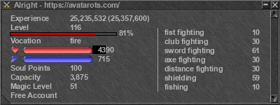 Signature for player Alright