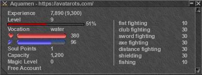 Signature for player Aquamen