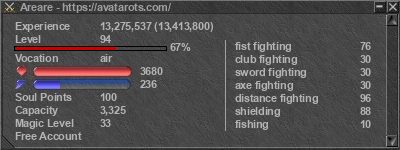 Signature for player Areare