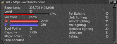 Signature for player Art