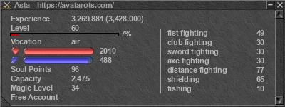 Signature for player Asta