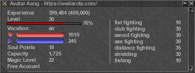 Signature for player Avatar Aang