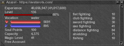 Signature for player Azazel