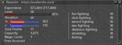 Signature for player Baianim