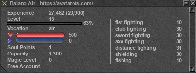 Signature for player Baiano Air