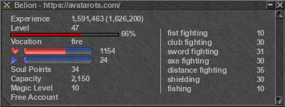 Signature for player Belion