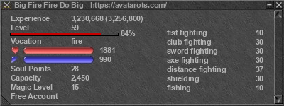 Signature for player Big Fire Fire Do Big