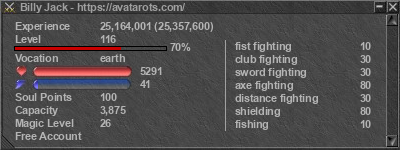 Signature for player Billy Jack