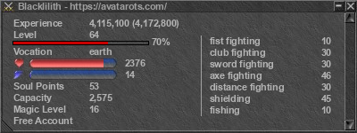 Signature for player Blacklilith