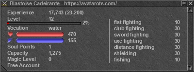 Signature for player Blastoise Cadeirante