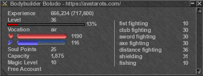 Signature for player Bodybuilder Boludo