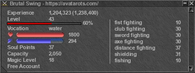 Signature for player Brutal Swing