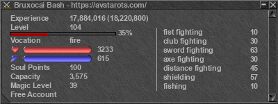 Signature for player Bruxocai Bash