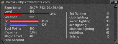 Signature for player Bwesz