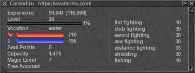 Signature for player Carandiru