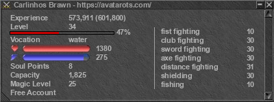 Signature for player Carlinhos Brawn