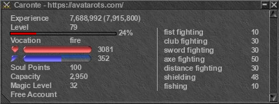 Signature for player Caronte