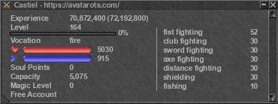 Signature for player Castiel