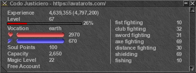 Signature for player Codo Justiciero