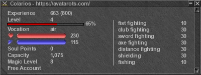 Signature for player Colarios