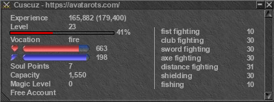 Signature for player Cuscuz