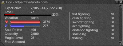 Signature for player Dce