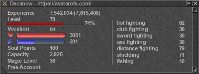 Signature for player Decanow