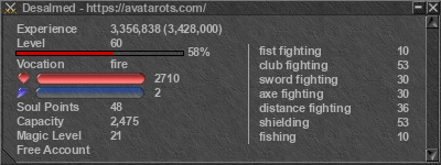 Signature for player Desalmed