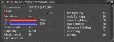 Signature for player Deus Do Ar