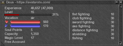 Signature for player Deus