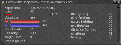 Signature for player Devolvemeudeposito