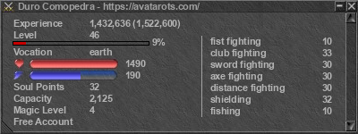 Signature for player Duro Comopedra