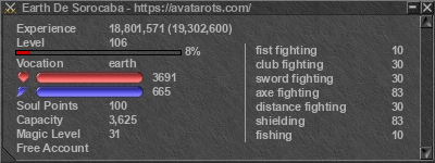 Signature for player Earth De Sorocaba