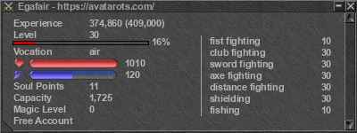 Signature for player Egafair