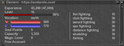 Signature for player Element