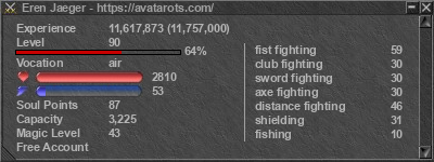 Signature for player Eren Jaeger