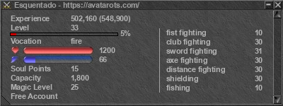 Signature for player Esquentado