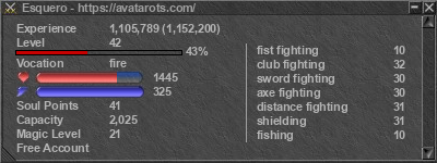 Signature for player Esquero