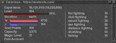 Signature for player Estarossa