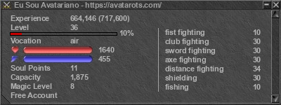 Signature for player Eu Sou Avatariano