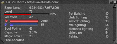 Signature for player Eu Sou Kora