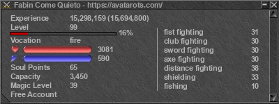 Signature for player Fabin Come Quieto